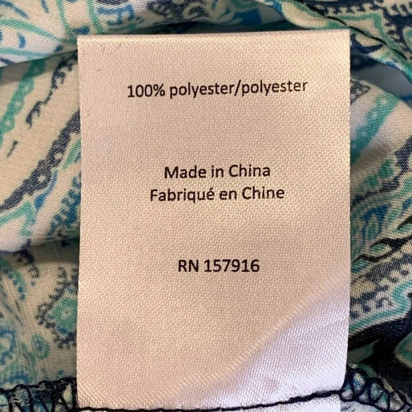 Gigi‎ Parker Women's Paisley Ruffle Sleeveless Tank Top Size S NWT - Picture 10 of 13